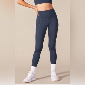 NWT Girlfriend Collective Deep Blue  Leggings & Bralette Set